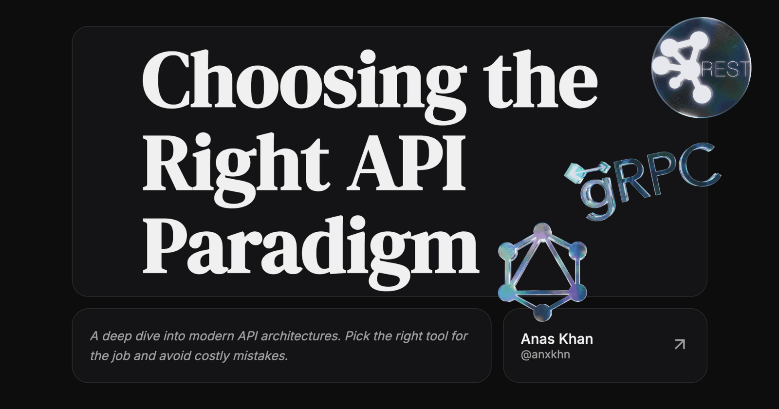 REST, GraphQL, or gRPC: Choosing the Right API Paradigm